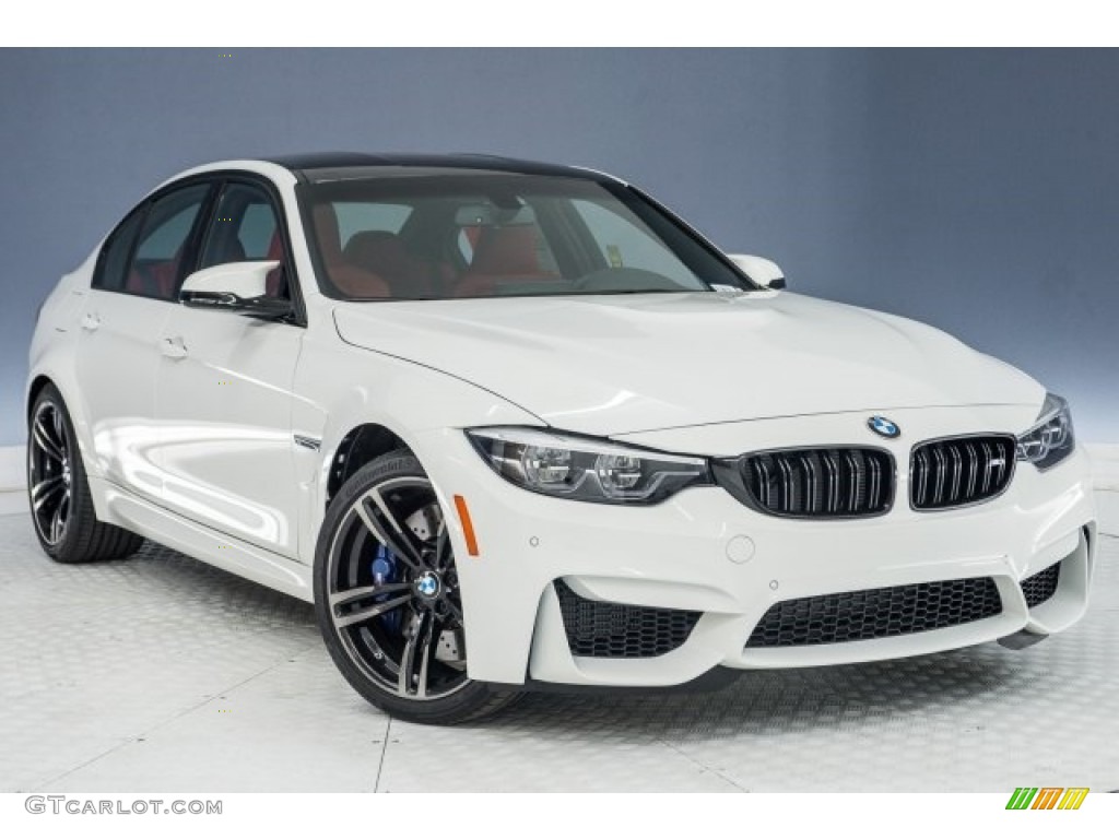 Alpine White 2018 BMW M3 Sedan Exterior Photo #124672720