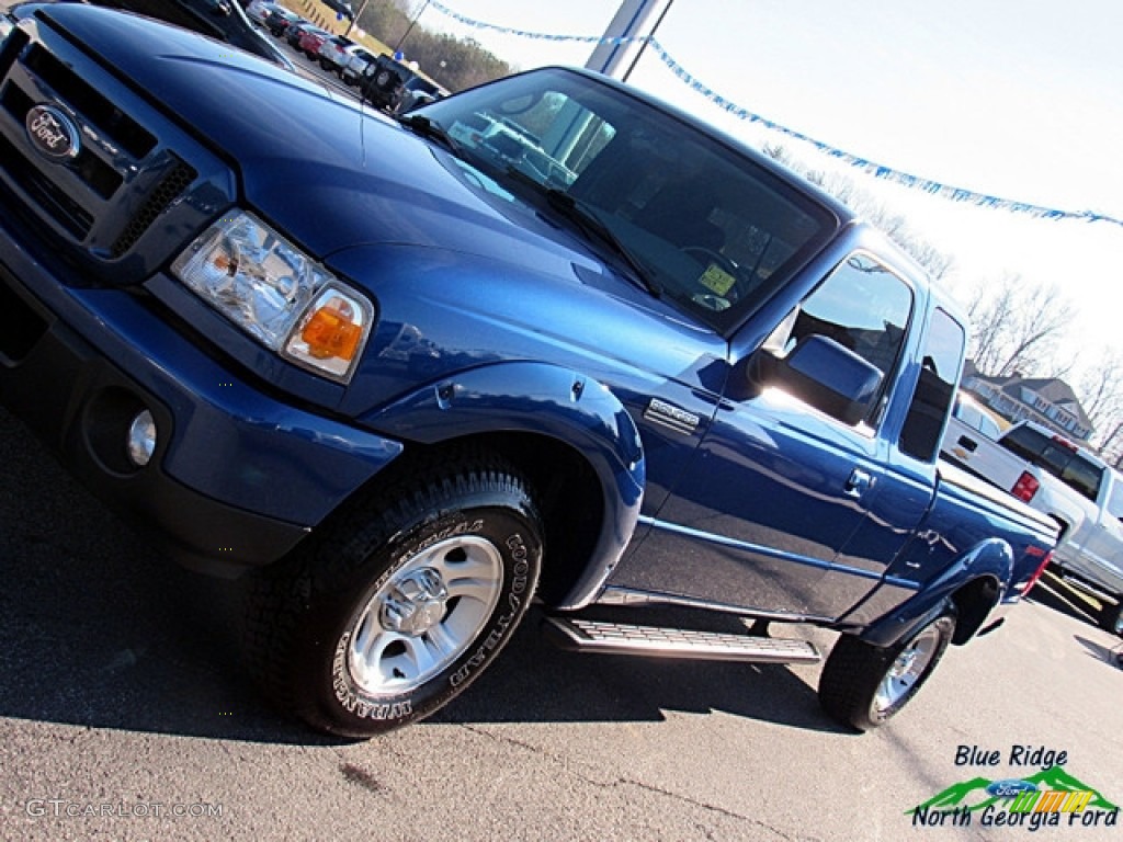 2011 Ranger XLT SuperCab - Vista Blue Metallic / Medium Dark Flint photo #23