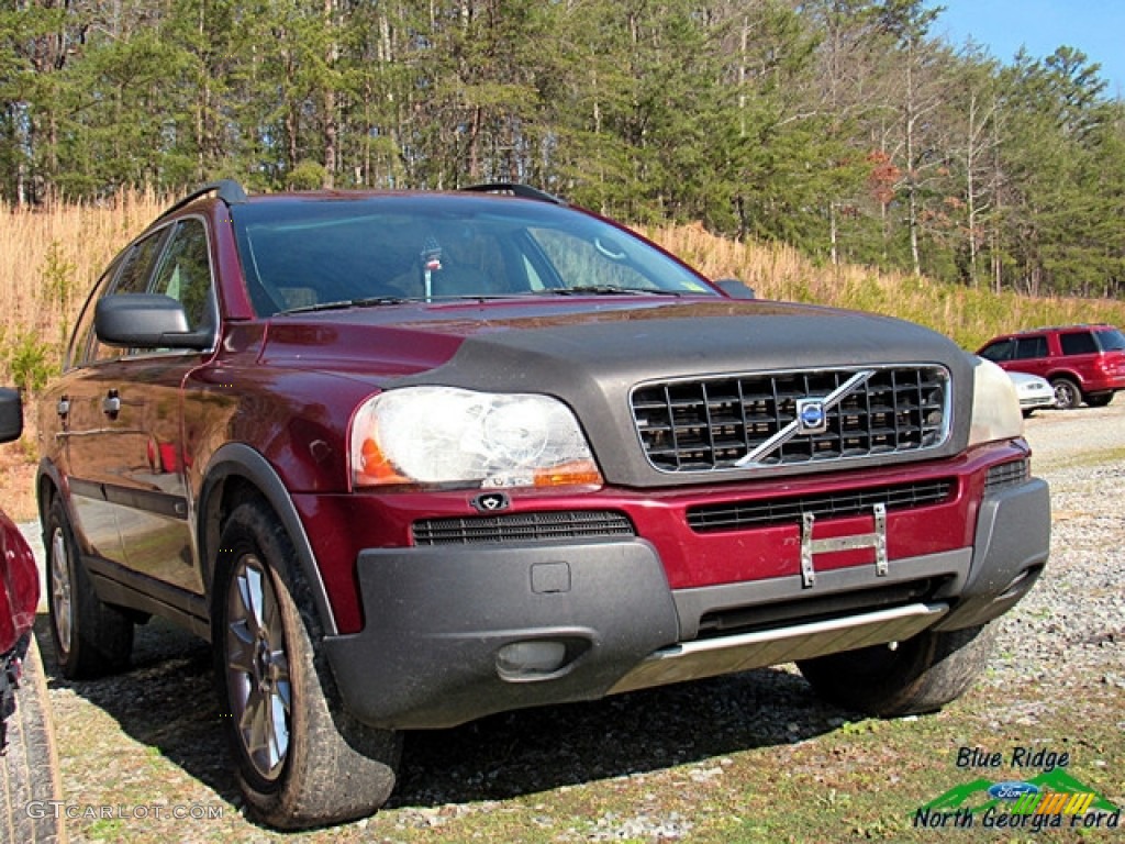 2003 XC90 T6 AWD - Ruby Red Metallic / Graphite photo #2