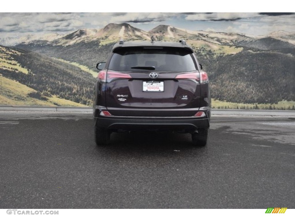 2018 RAV4 LE AWD - Black / Black photo #4