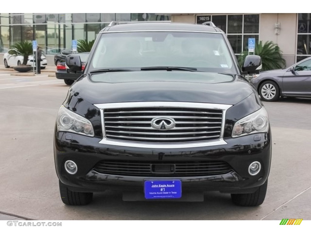 2012 QX 56 - Black Obsidian / Graphite photo #2