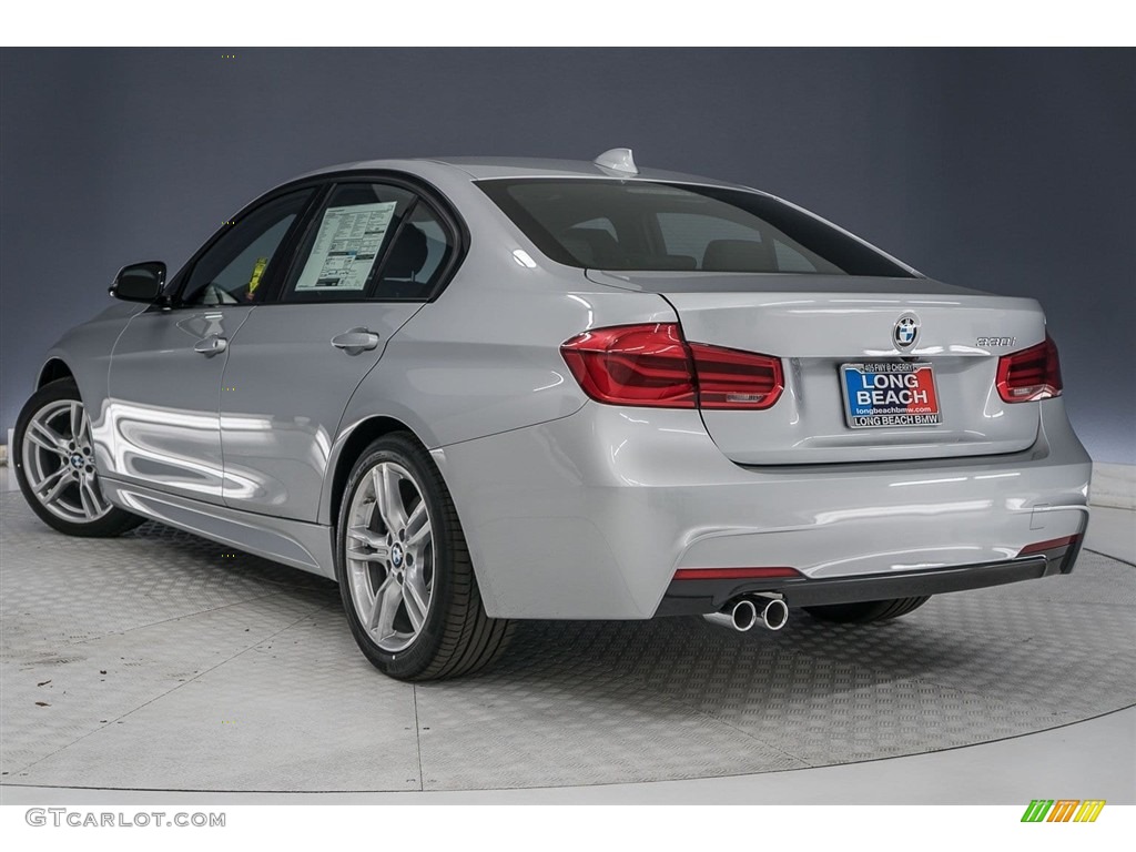 2018 3 Series 330i Sedan - Glacier Silver Metallic / Black photo #4