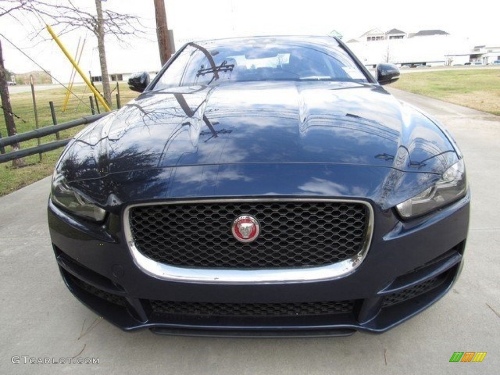 2017 XE 20d Prestige - Dark Sapphire Blue / Jet photo #9