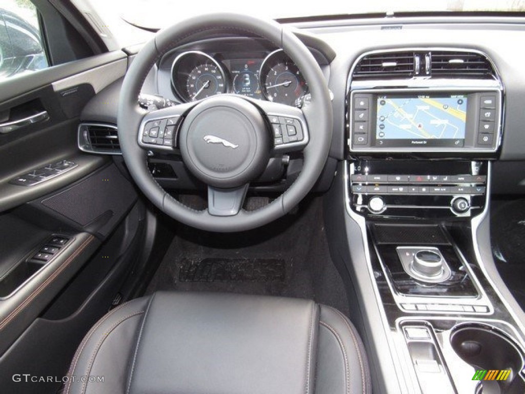 2017 XE 20d Prestige - Dark Sapphire Blue / Jet photo #13