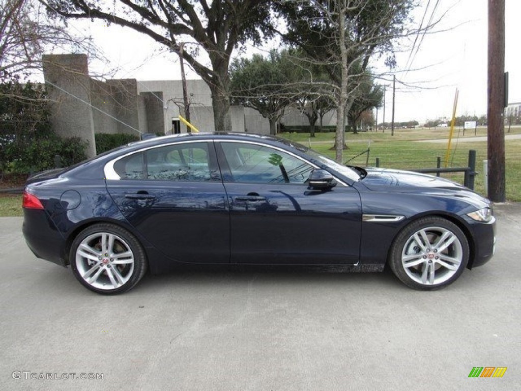 2017 XE 35t Premium - Dark Sapphire Blue / Jet photo #6