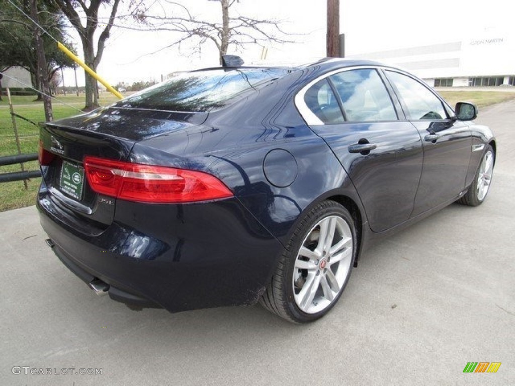 2017 XE 35t Premium - Dark Sapphire Blue / Jet photo #7