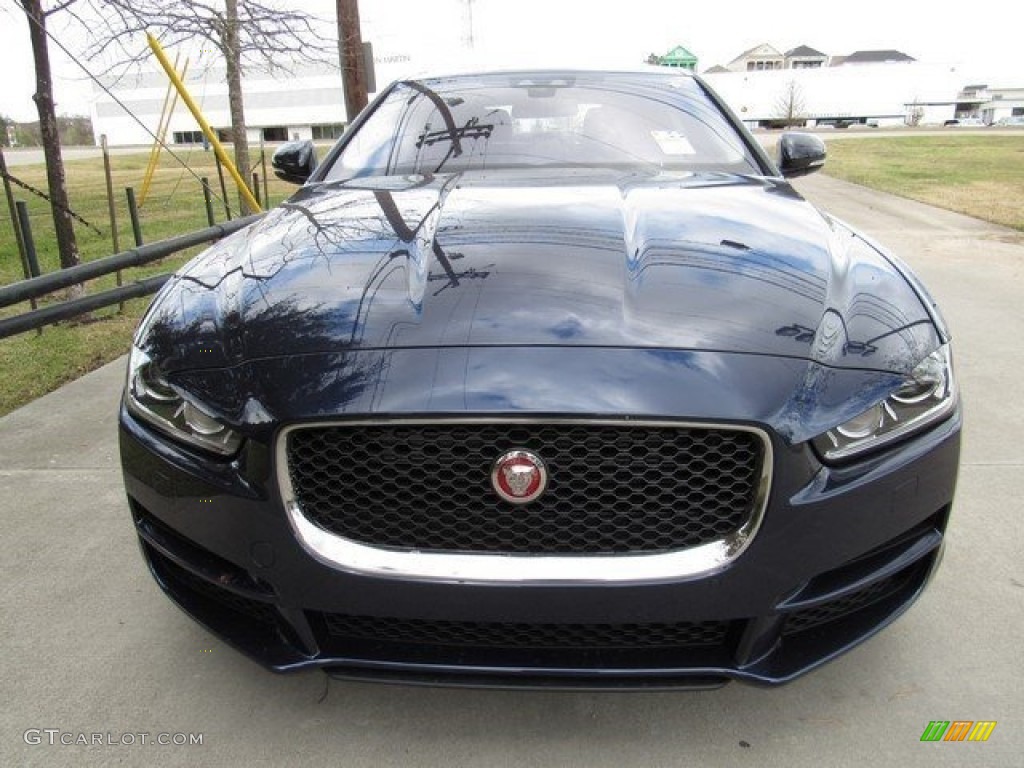 2017 XE 35t Premium - Dark Sapphire Blue / Jet photo #9
