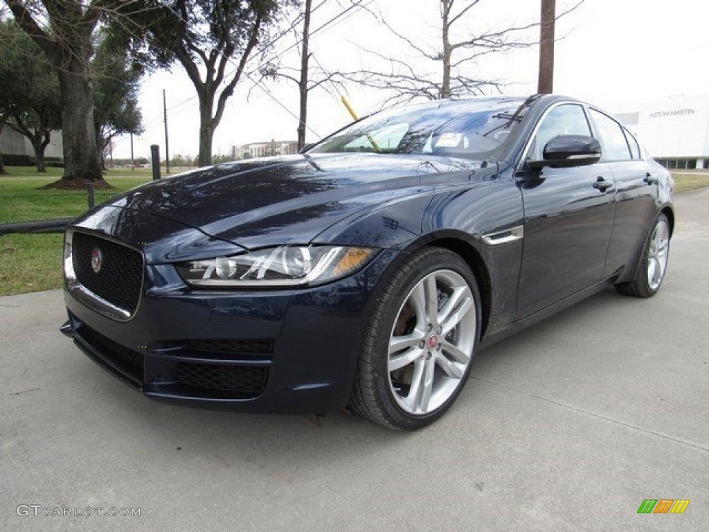 2017 XE 35t Premium - Dark Sapphire Blue / Jet photo #10