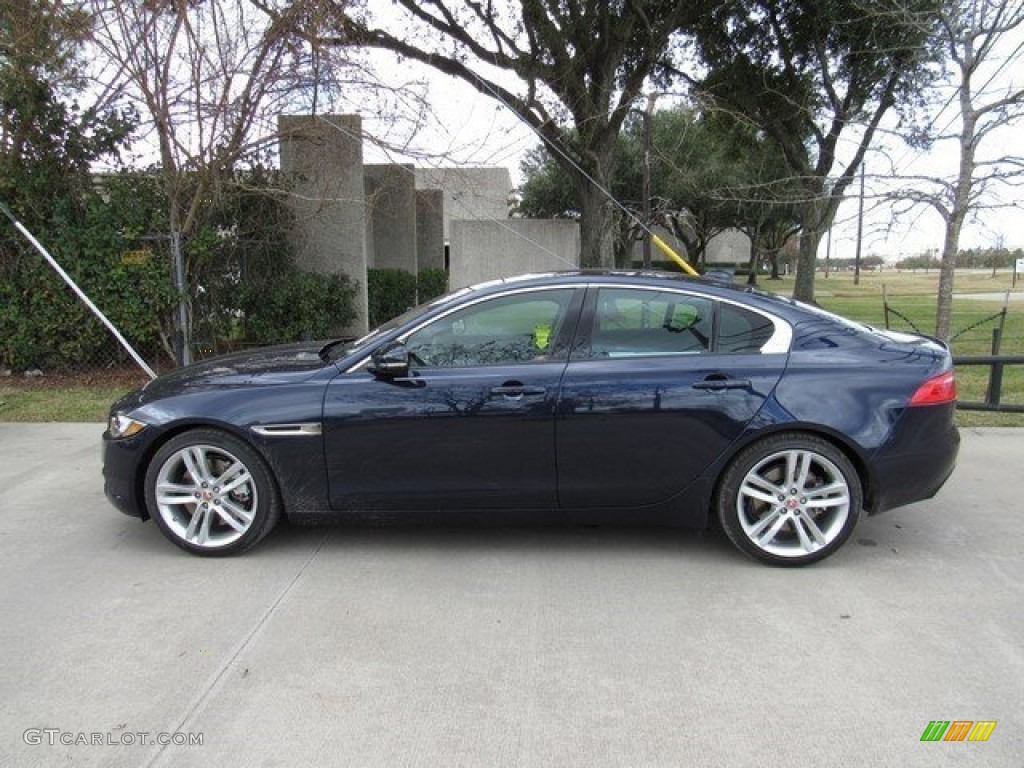 2017 XE 35t Premium - Dark Sapphire Blue / Jet photo #11