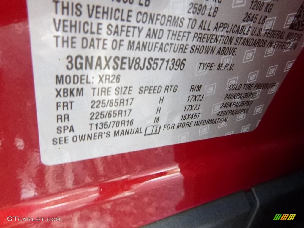 2018 Equinox LT AWD - Cajun Red Tintcoat / Jet Black photo #16