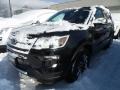2018 Shadow Black Ford Explorer XLT 4WD  photo #1