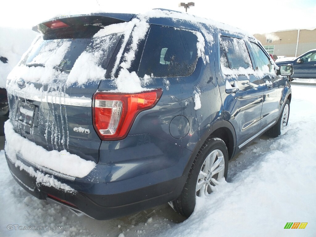 2018 Explorer XLT 4WD - Blue Metallic / Ebony Black photo #3