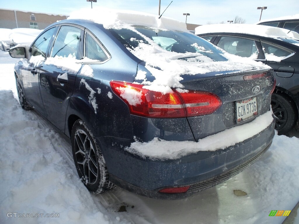 2018 Focus SEL Sedan - Blue Metallic / Charcoal Black photo #3