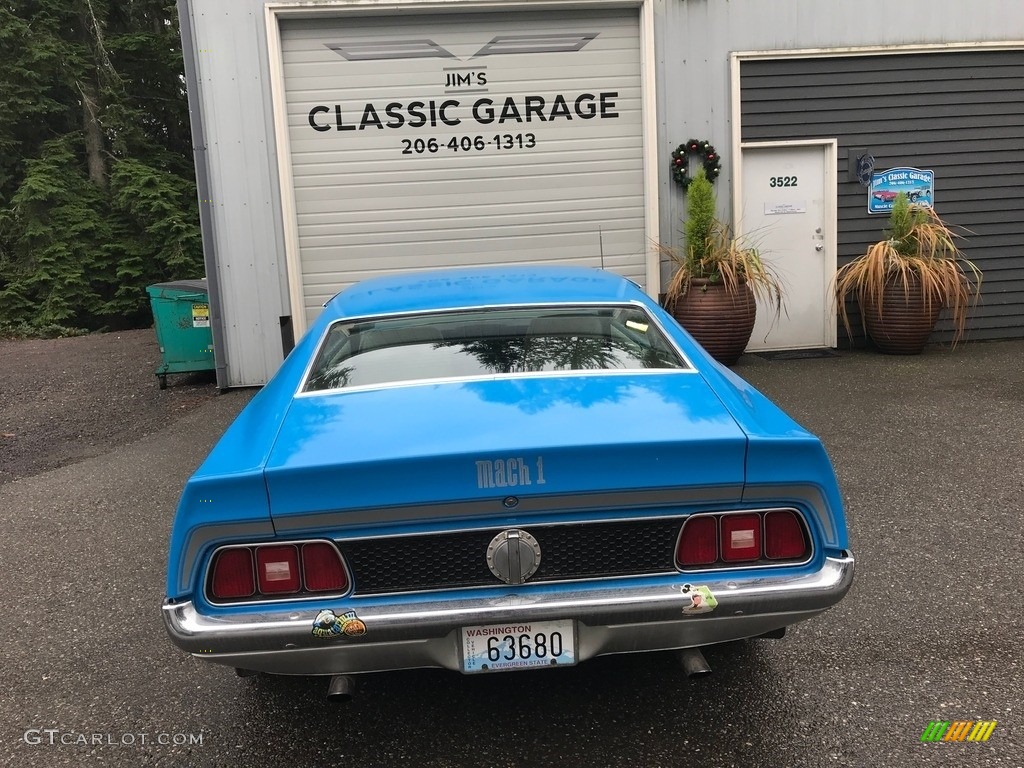 1972 Mustang Mach 1 Coupe - Grabber Blue / Fawn photo #7