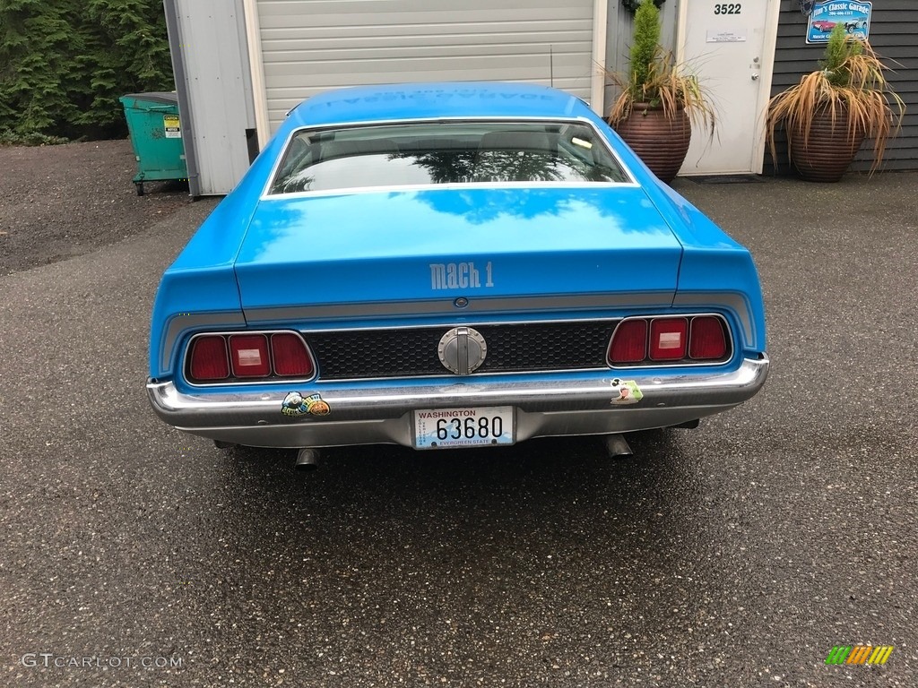 1972 Mustang Mach 1 Coupe - Grabber Blue / Fawn photo #8
