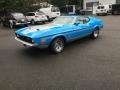 1972 Grabber Blue Ford Mustang Mach 1 Coupe  photo #12