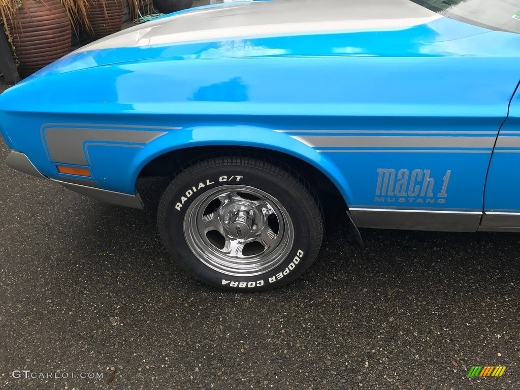 1972 Mustang Mach 1 Coupe - Grabber Blue / Fawn photo #15