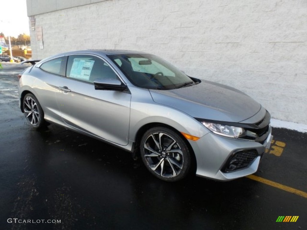 2018 Lunar Silver Metallic Honda Civic Si Coupe 124684731