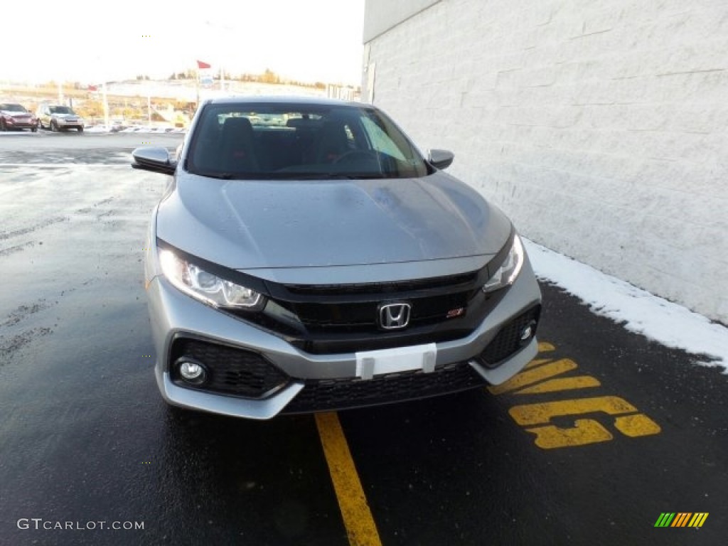 2018 Civic Si Coupe - Lunar Silver Metallic / Black photo #3