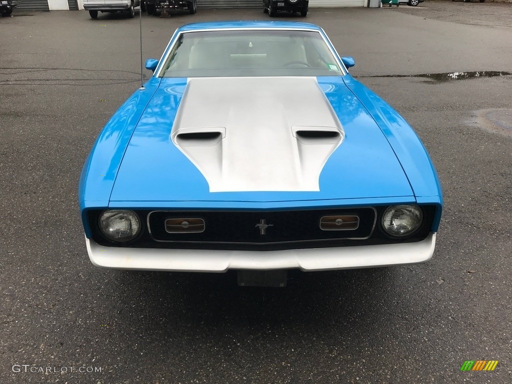 1972 Mustang Mach 1 Coupe - Grabber Blue / Fawn photo #33