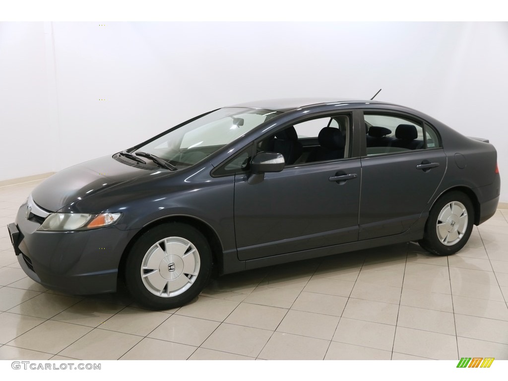 2008 Civic Hybrid Sedan - Magnetic Pearl / Blue photo #3