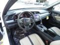 Black/Ivory 2018 Honda Civic LX Coupe Interior Color