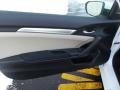 Black/Ivory 2018 Honda Civic LX Coupe Door Panel