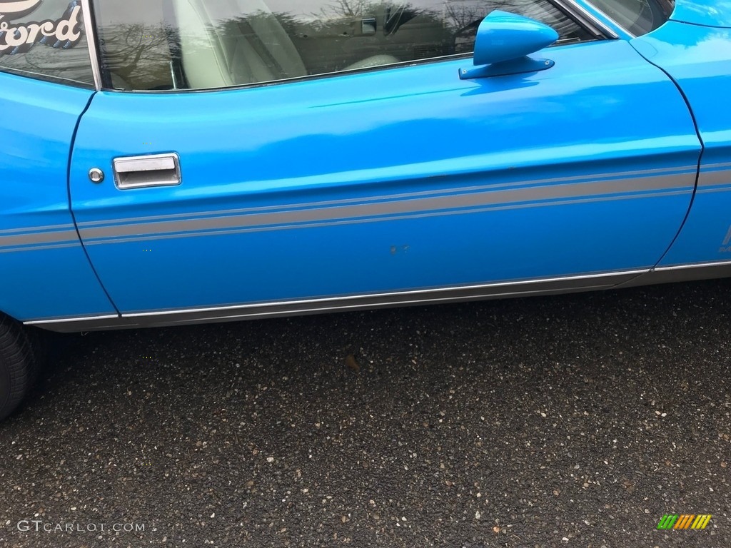 1972 Mustang Mach 1 Coupe - Grabber Blue / Fawn photo #40