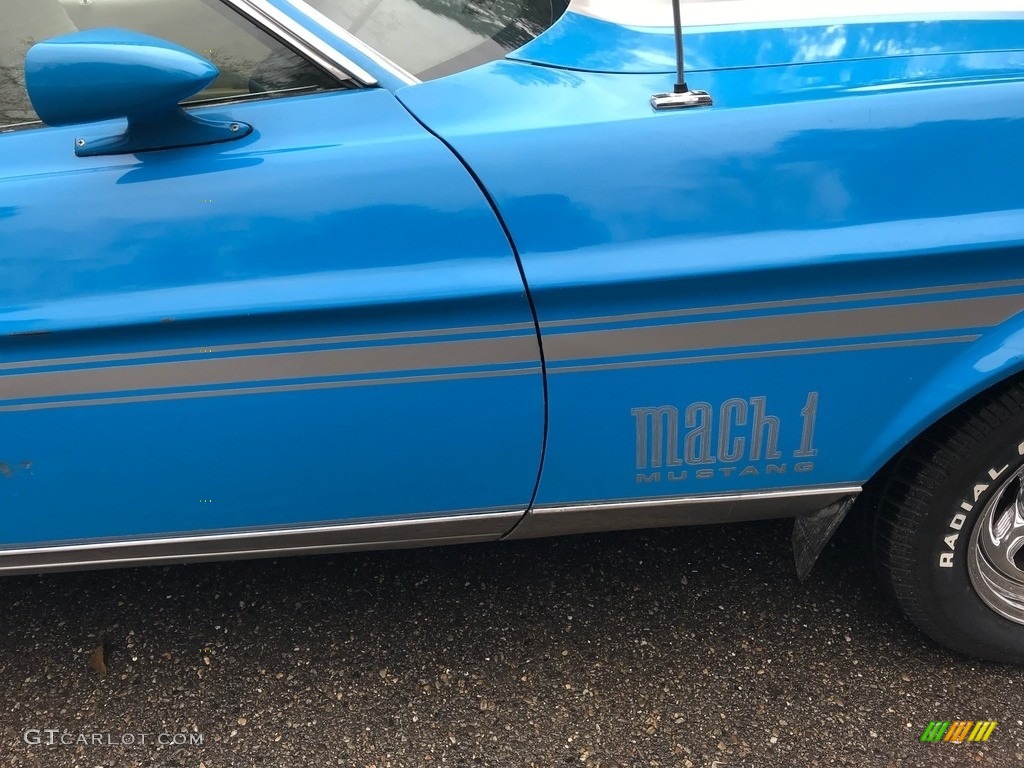 1972 Mustang Mach 1 Coupe - Grabber Blue / Fawn photo #66