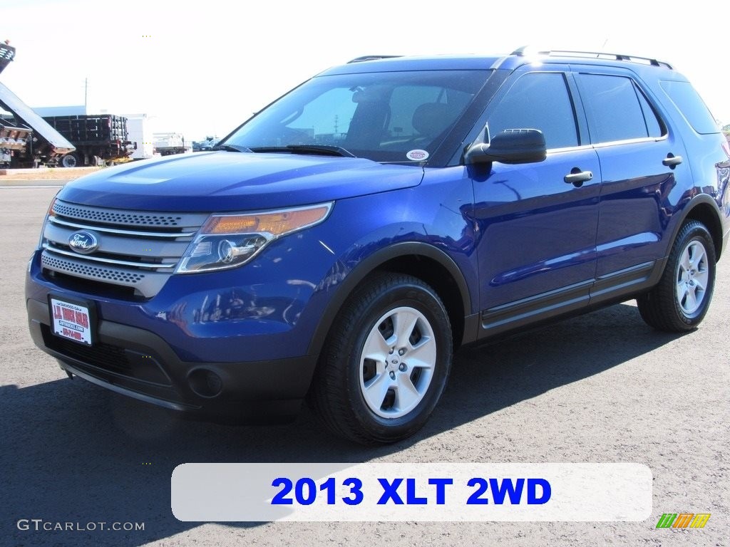 2013 Explorer 4WD - Deep Impact Blue Metallic / Medium Light Stone photo #2