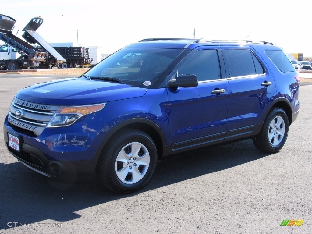 2013 Explorer 4WD - Deep Impact Blue Metallic / Medium Light Stone photo #3