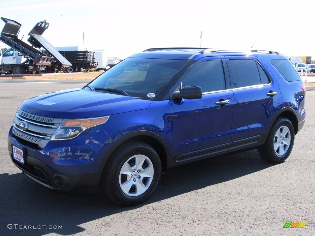 2013 Explorer 4WD - Deep Impact Blue Metallic / Medium Light Stone photo #4