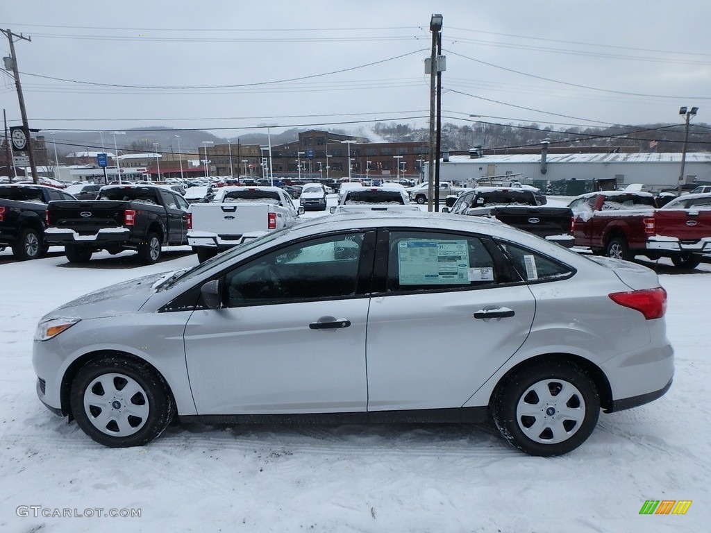Ingot Silver 2018 Ford Focus S Sedan Exterior Photo #124692915