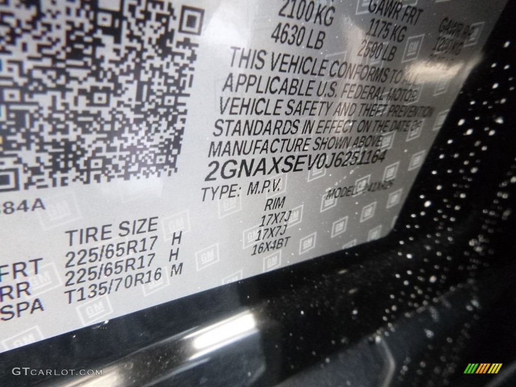 2018 Equinox LT AWD - Mosaic Black Metallic / Jet Black photo #16