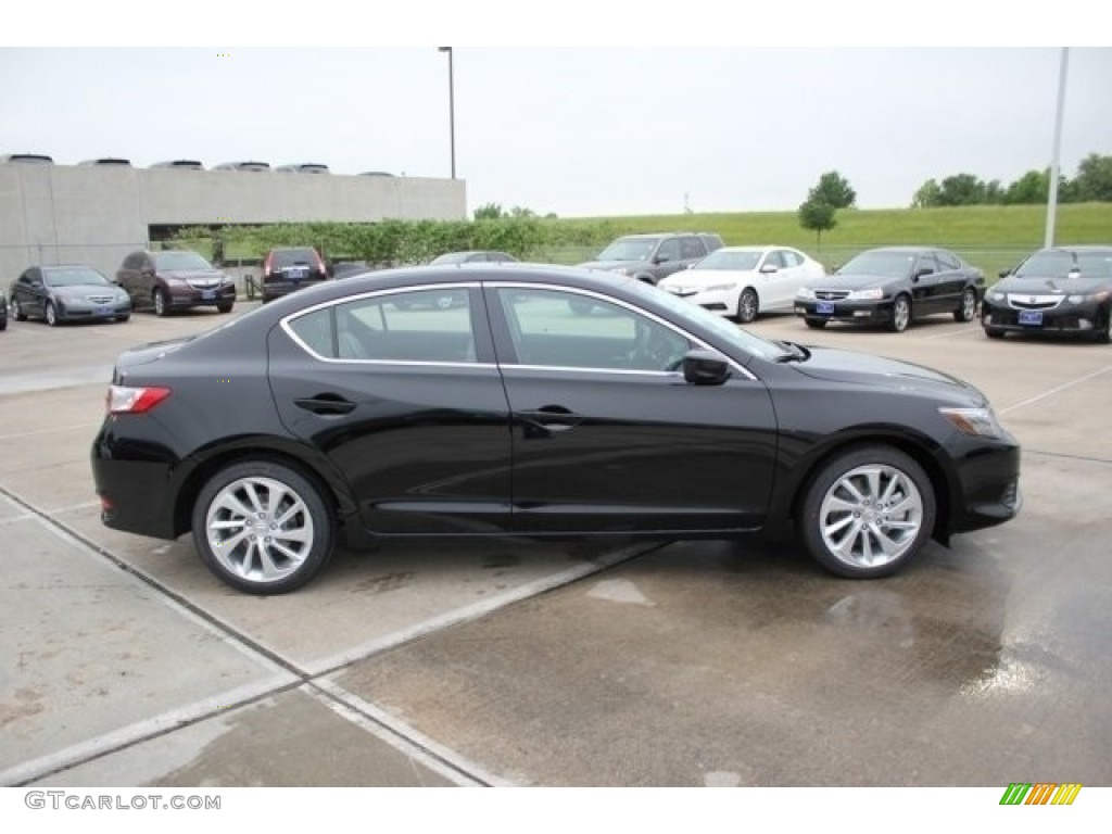 2017 ILX Premium - Crystal Black Pearl / Graystone photo #8