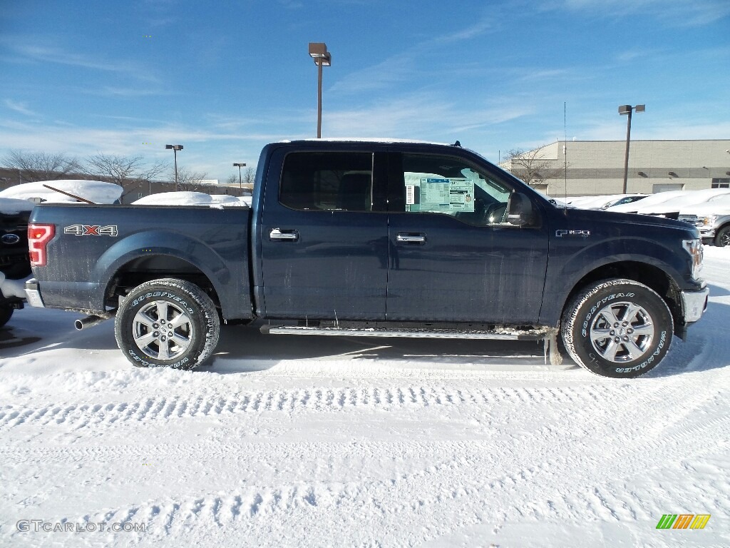 2018 F150 XLT SuperCrew 4x4 - Blue Jeans / Earth Gray photo #3