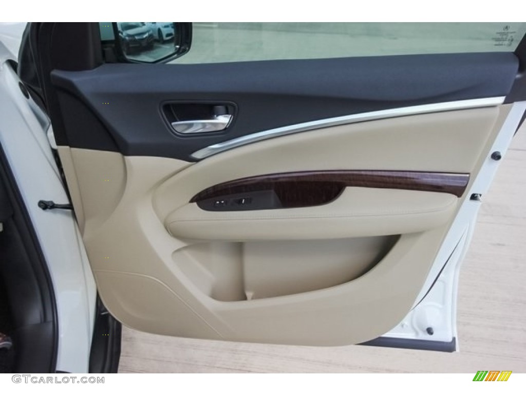 2018 Acura MDX Standard MDX Model Parchment Door Panel Photo #124698282