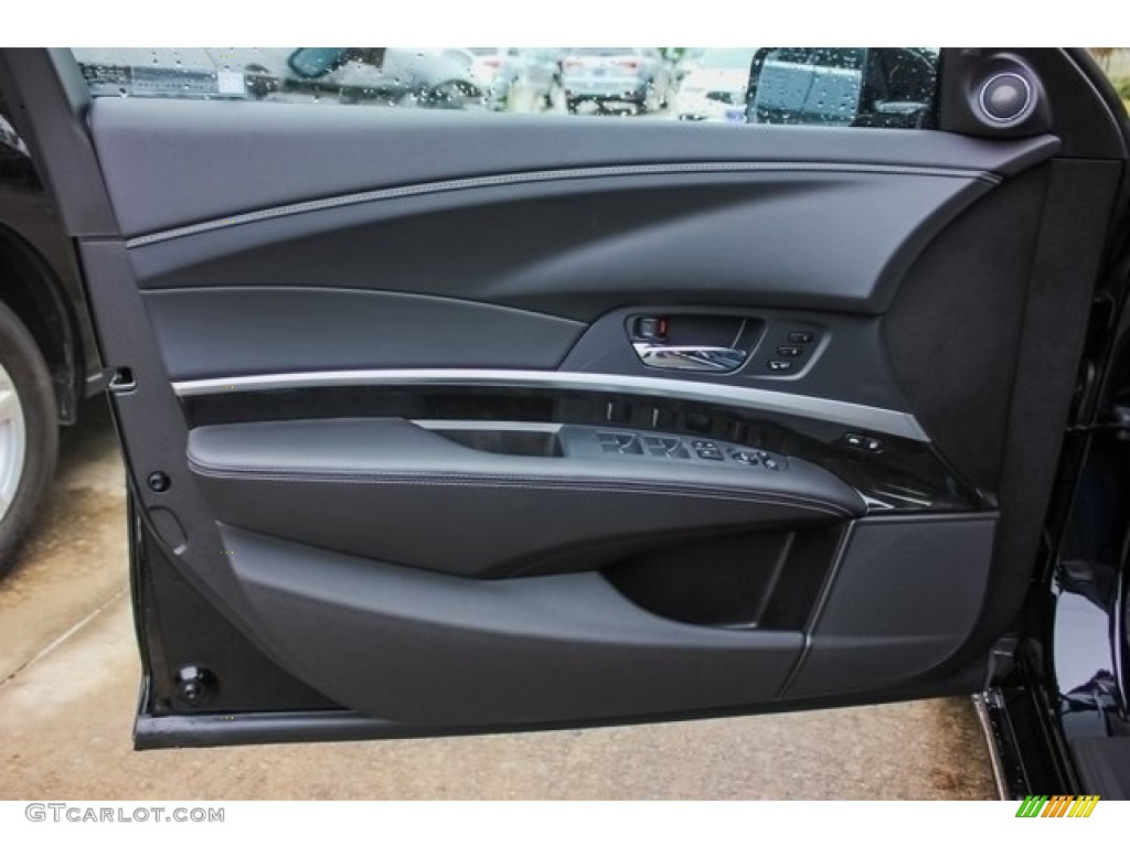 2018 Acura RLX Technology Ebony Door Panel Photo #124698993