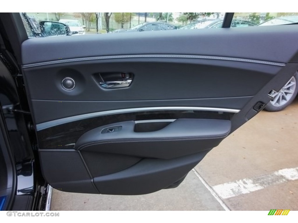 2018 Acura RLX Technology Ebony Door Panel Photo #124699017