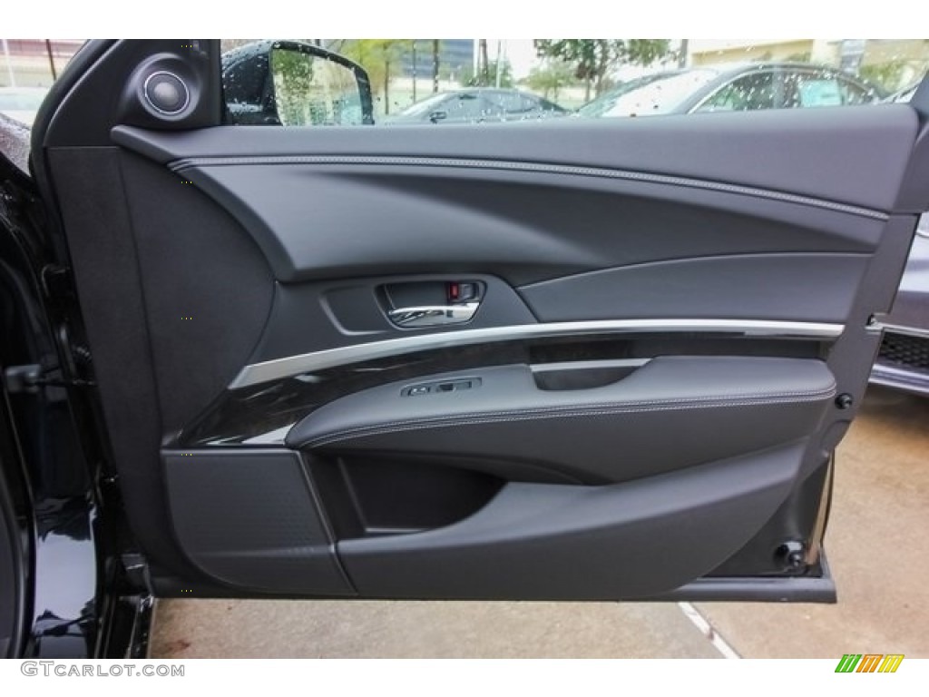 2018 Acura RLX Technology Ebony Door Panel Photo #124699023
