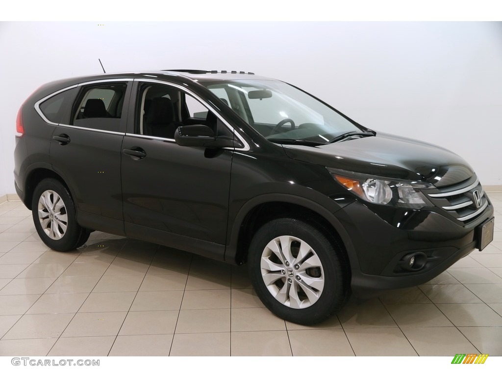 2014 CR-V EX AWD - Crystal Black Pearl / Black photo #1