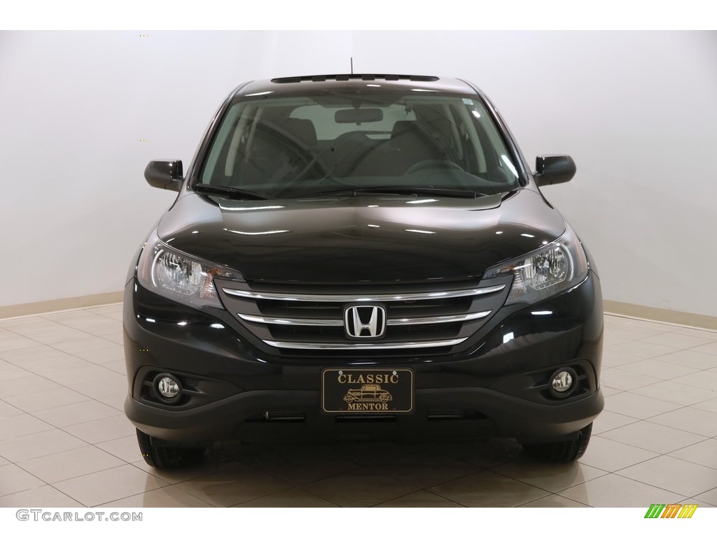 2014 CR-V EX AWD - Crystal Black Pearl / Black photo #2