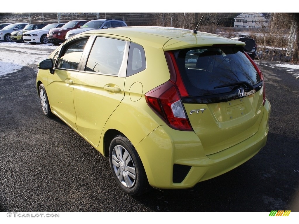 2015 Fit LX - Mystic Yellow Pearl / Black photo #10