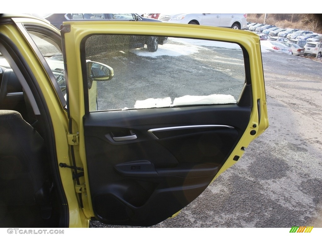 2015 Fit LX - Mystic Yellow Pearl / Black photo #19