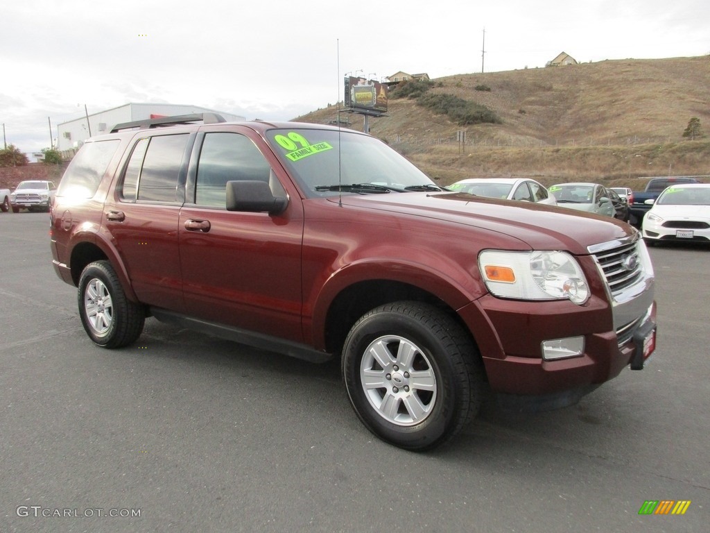 2009 Explorer XLT - Dark Copper Metallic / Black photo #1