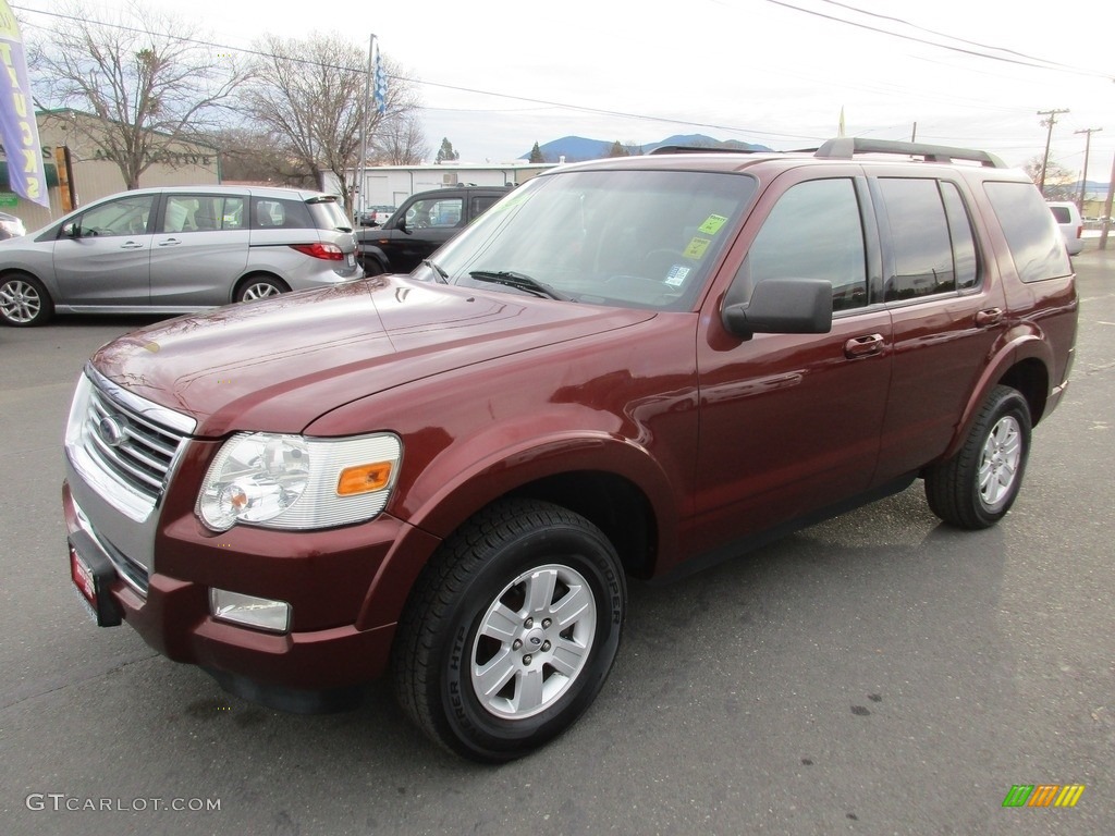 2009 Explorer XLT - Dark Copper Metallic / Black photo #3