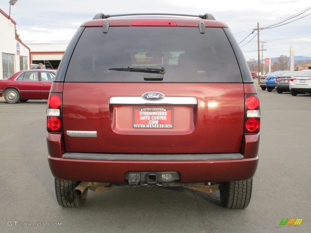 2009 Explorer XLT - Dark Copper Metallic / Black photo #6