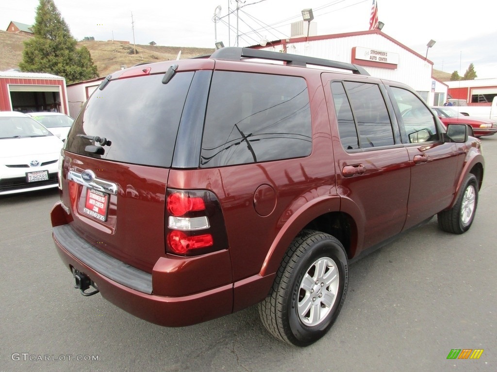 2009 Explorer XLT - Dark Copper Metallic / Black photo #7
