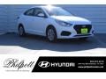 2018 Frost White Pearl Hyundai Accent SE  photo #1