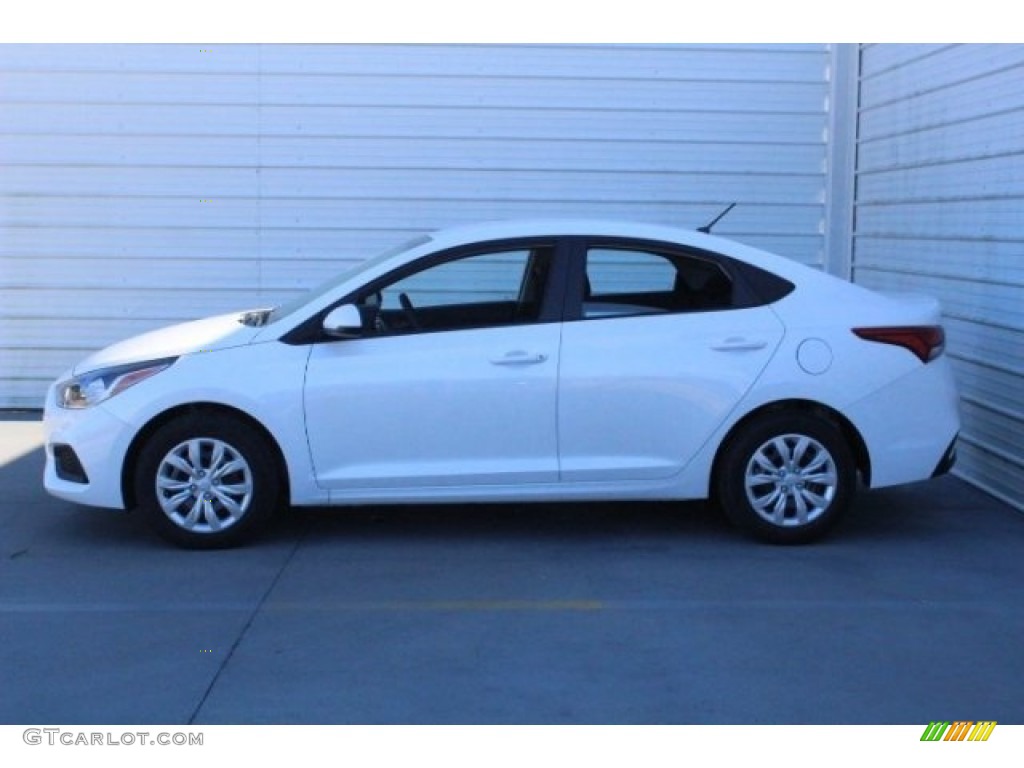 Frost White Pearl 2018 Hyundai Accent SE Exterior Photo #124706290